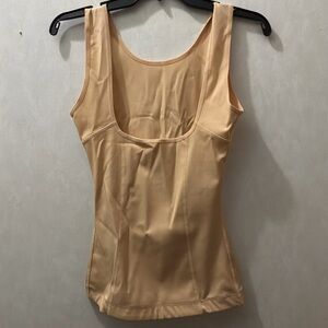 Beige Sleeveless Top